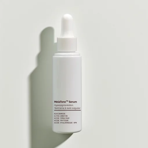 Melatone Serum hyperpigmentation Teint terne et teint irrégulier niacinamide alpha arbutine acide ferulique